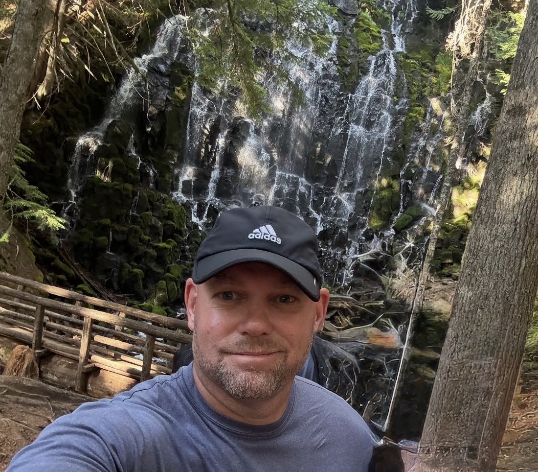 Matt Miller on a mountain trail
